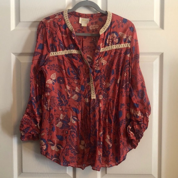 Anthropology, Maeve size 12, 3/4 length blouse - Picture 1 of 1